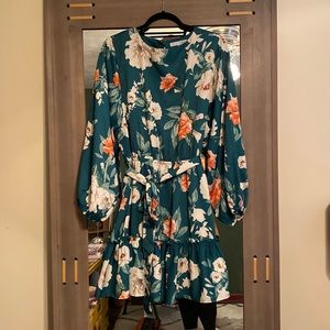 Tally Mini Dress | Green Multi Floral